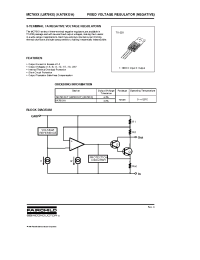 Datasheet KA79XX manufacturer Fairchild